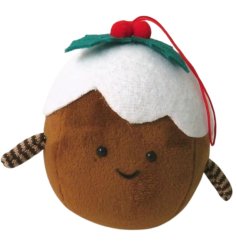 Hanging Christmas Pudding, 10cm 