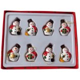 Set of 8 Hanging Snowman Tree Deco