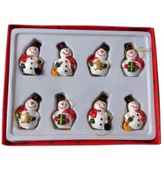 S/8 Snowman Tree Decorations 