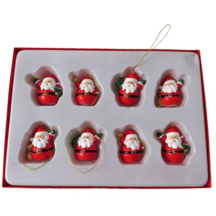 S/8 Santa Tree Decorations 