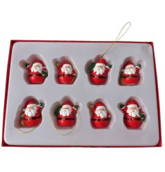 S/8 Santa Tree Decorations 