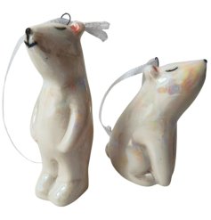Polar Bear Tree Decoration ,8cm