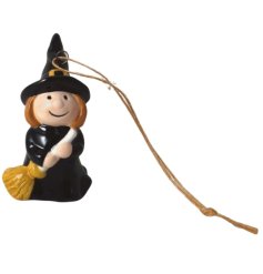 Witch Tree Decoration, 7cm 