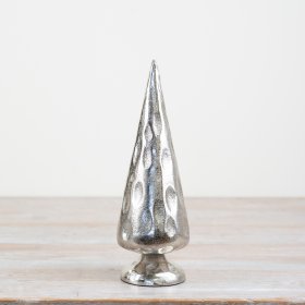 Bring a touch of rustic elegance to any living space with our charming metal silver tree