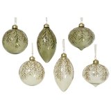 6/A Transparent Color W Gold Bauble, 8cm 
