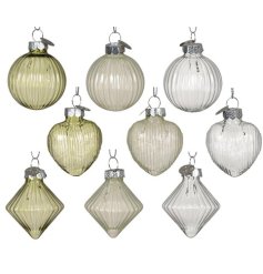 9/A Figure Glass Baubles, 5.5cm 