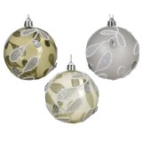 3/A Glitter Hanging Bauble, 8cm 
