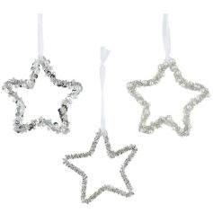3/A Silver Tree Hangers, 15cm 