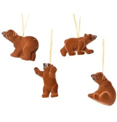 4/A Bear Tree Hanger, 8cm 
