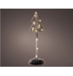 Indoor Micro Led Tree Glass Bo, 29cm 