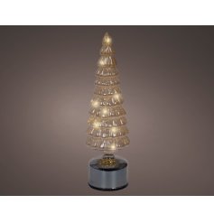 Indoor LED Rotating Flashing Tree, 34cm 