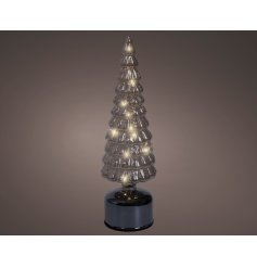 Flashing Effect Rotating Tree Deco, 34cm 