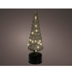 Indoor LED Rotating Flashing Tree Deco, 34cm 