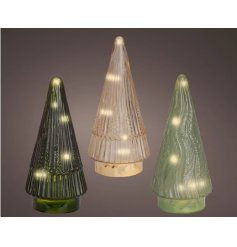 3/A Indoor BO Glass Tree Deco, 20cm 