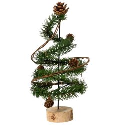 Indoor Pinecone Tree, 32cm 