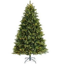 Freiburg Pine Christmas Tree Green with LED, 180cm 