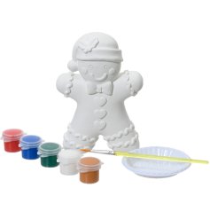 Paint Set Gypsum Gingerbread Man, 19.5cm 
