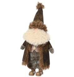 45cm Plastic Standing Santa Deco