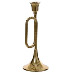 27cm Gold Taper Candle Holder