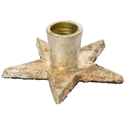 Antique Star Candle Holder, 10cm 