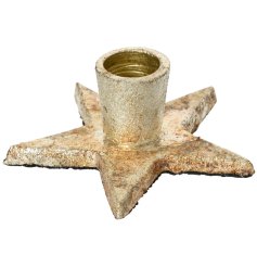 10cm Rustic Star Candle Holder