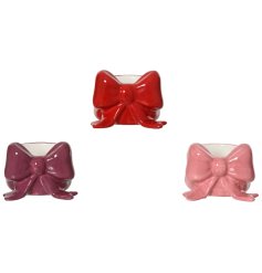 3/A Bow Design Tealightholder, 7.5cm 