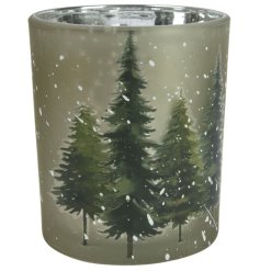 Tree Design Tealight Holder, 8.2cm 