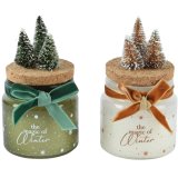 2/A Candle Paraffin & Velvet Bow, Pe Tree, 6cm 
