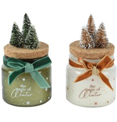 2/A Candle Paraffin & Velvet Bow, Pe Tree, 6cm 