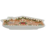 Christmas House Plate, 15cm 