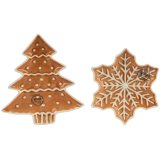 2/A Shiny Tree Snowflake Serving Plate, 16cm 