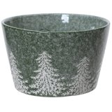Tree Embossed Glazed Bowl, 13cm 