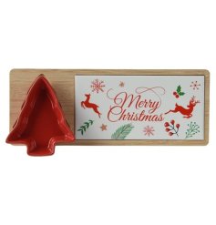 Deck the kitchen with our festive Cutting Board perfect for holiday slicing and dicing. 
