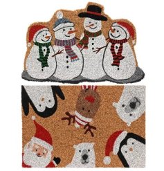 Welcome guests in style with these festive doormats 