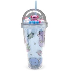 Sip in style with Adoramals Maddie The Axolotl Cup & Straw - the cutest way to keep your drinks cool