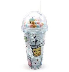 Sip in style with our Foodiemals Bubble Tea Cup & Straw! 