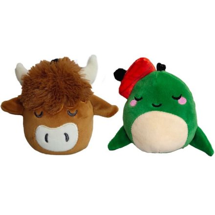 2/A Squidglys Scotland Plush Mini Keyring