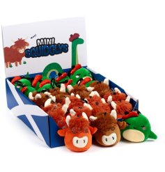 "Carry a piece of Scotland wherever you go with the adorable Squidglys Scotland Souvenir Plush Mini Keyring, featuring