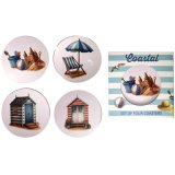 Bringing the seaside vibes to your home with our new Coastal Set of 4 Cork Coasters. 