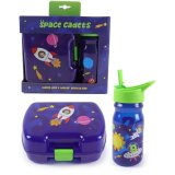 Ready for a lunchtime adventure? The Space Cadet Lunch Box & Water Bottle Set has got you covered 
