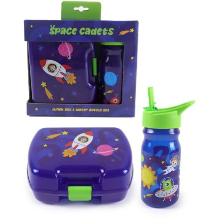 Space Cadet Lunch Box & Water Bottle Set