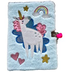 Unlock your creativity and keep your thoughts safe with our Unicorn Magic Plush Lockable Notebook. 