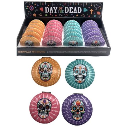 4/A Day of the Dead Compact Mirror, 6.5cm 