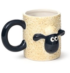 Sip in style with our adorable Shaun The Sheep Ceramic Shaped Mug,