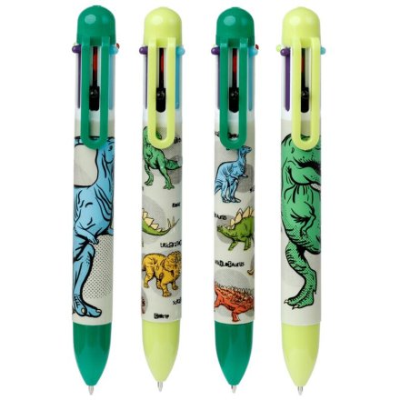 Grab this awesome multi-coloured pen from the Dinosauria collection - perfect for all their writing needs!