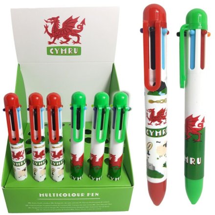 2/A Welsh Dragon Wales (Cymru) Pen (6 Colours)
