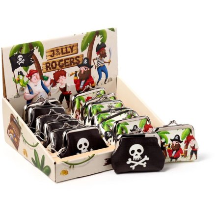 In 2 assorted designs, check out this pirate tic tac purse by the very popular Jolly Roger range.