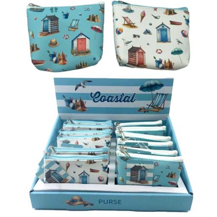 2/A Coastal PVC Purse, 9cm 