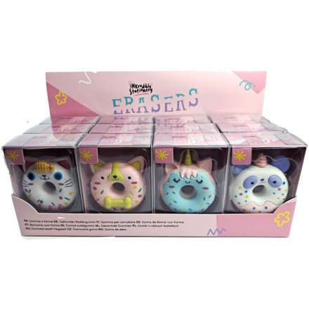 Unicorn Donut Eraser in a Mini Box