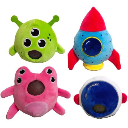 4/A Queasy Squeezies Space Cadets Plush Squeezy Toy